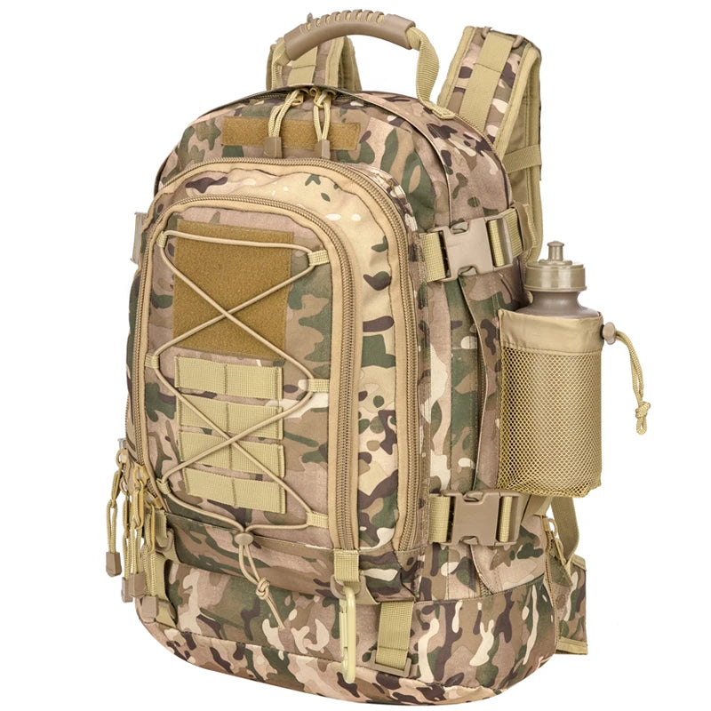 65L Large Capacity Military Backpack Hiking Camping Rucksack