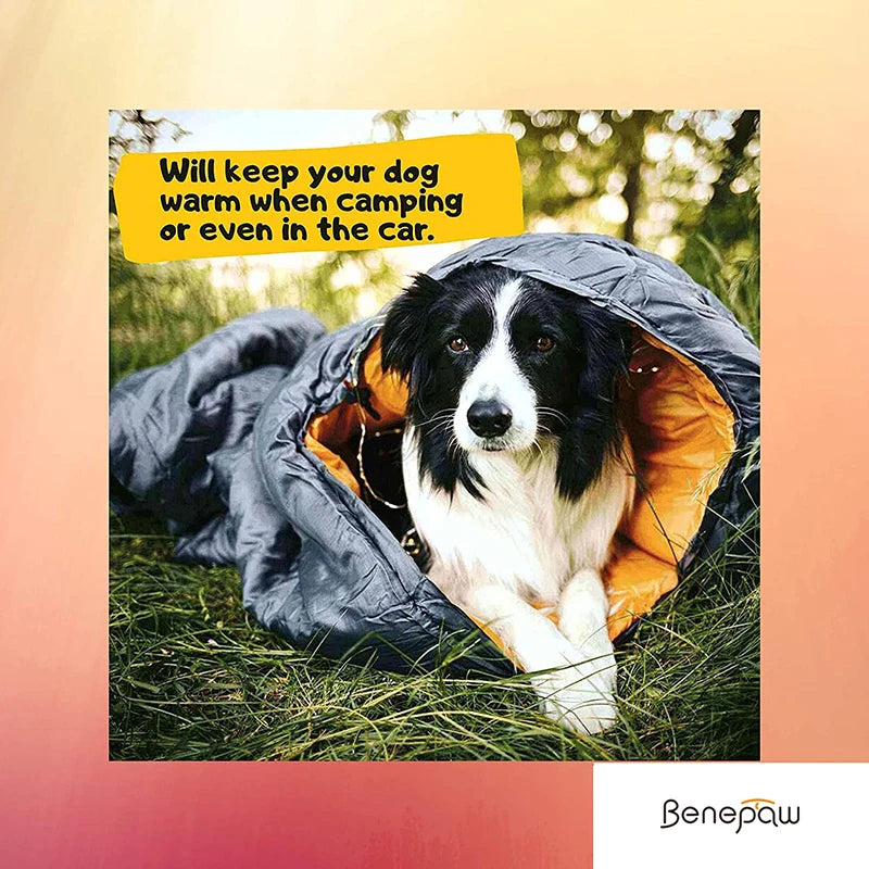 Benepaw Waterproof Portable Dog Sleeping Bag for Camping & Travel