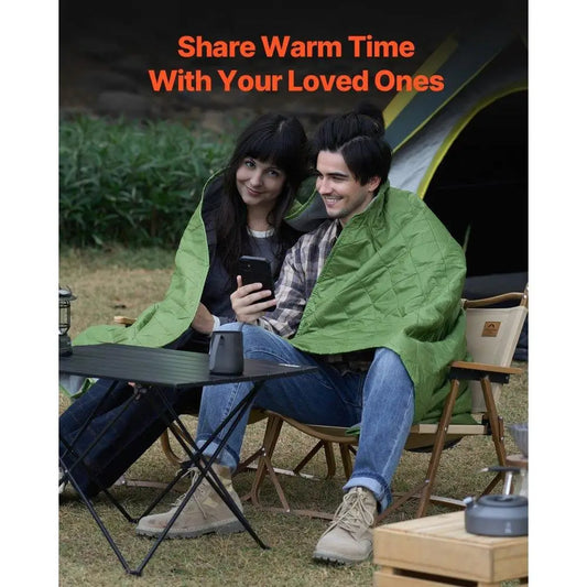 Warm Outdoor Camping Blanket 82x55 Inch 330GSM for Travel and Stadium Use