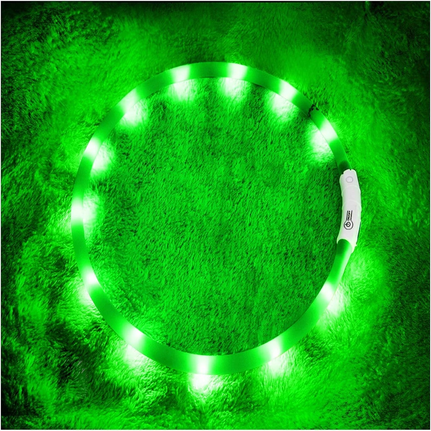 USB Rechargeable LED Dog Collar with 3 Light Modes