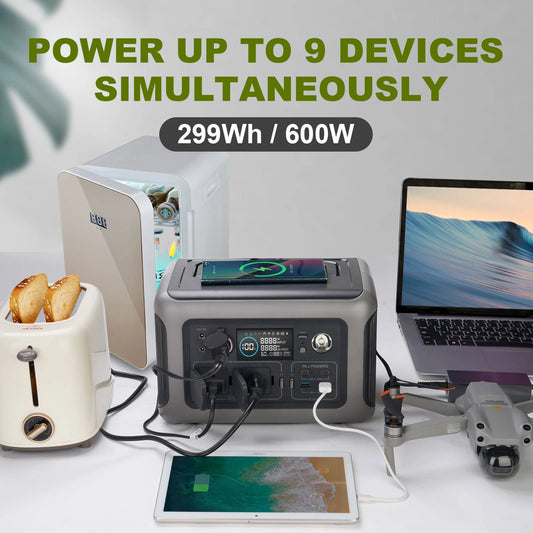 Portable Solar Generator Power Station with Solar Panel Option