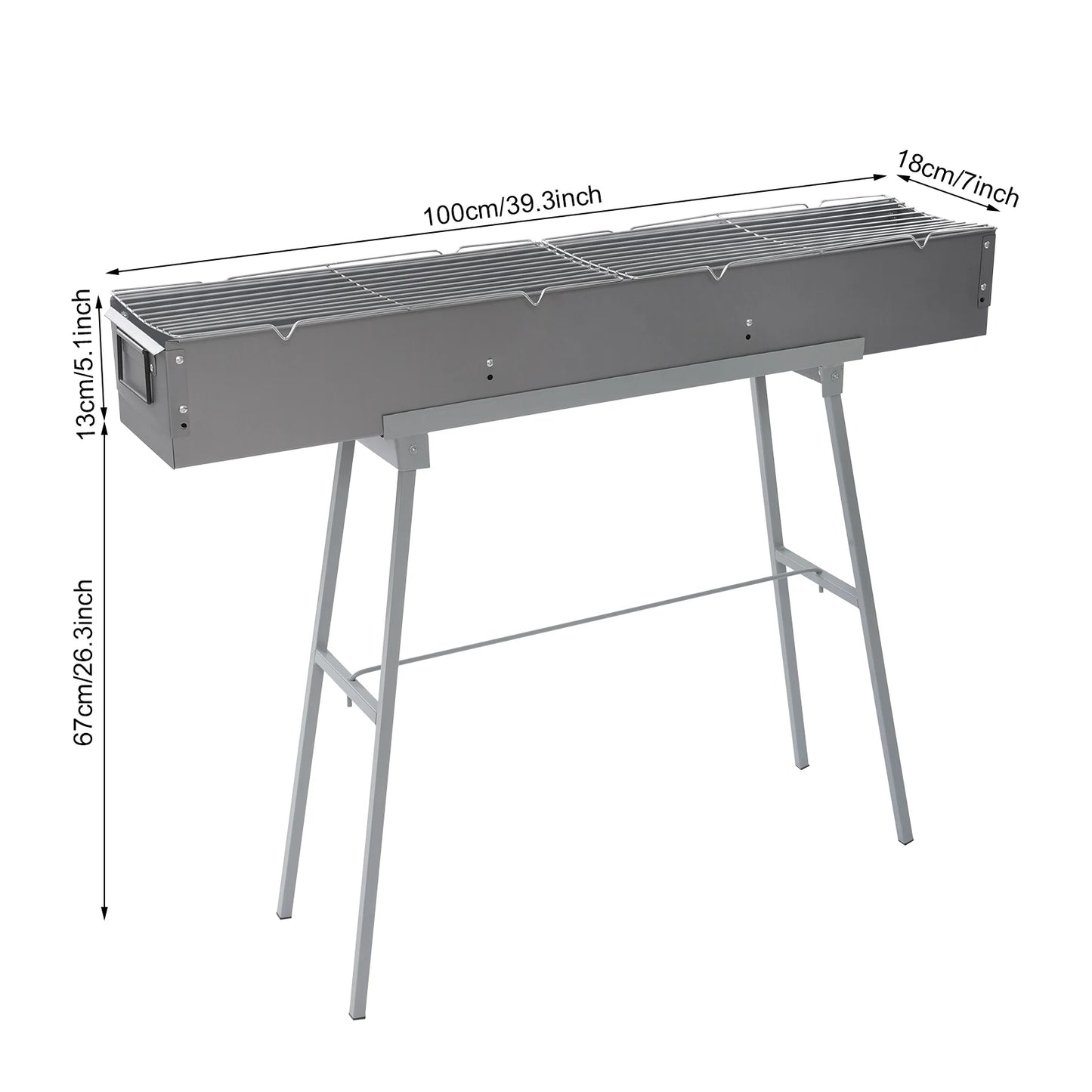 Portable BBQ Grill Folding Camping Barbecue Charcoal Grills