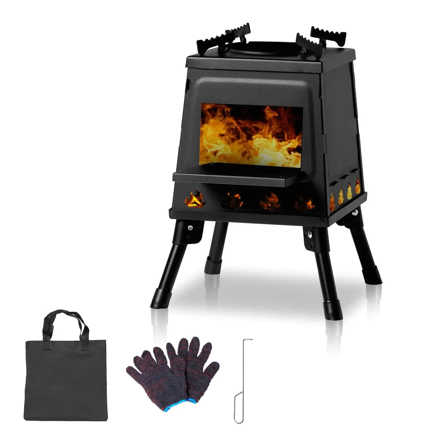 Compact Wooden Camping Stove - Lightweight & Portable Outdoor Cooking Gear
