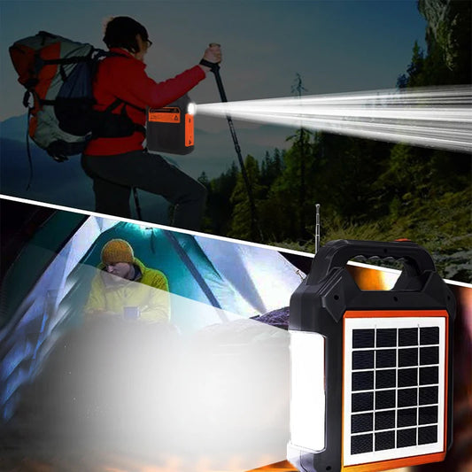 Portable Solar Camping Lantern with Radio 3600mAh