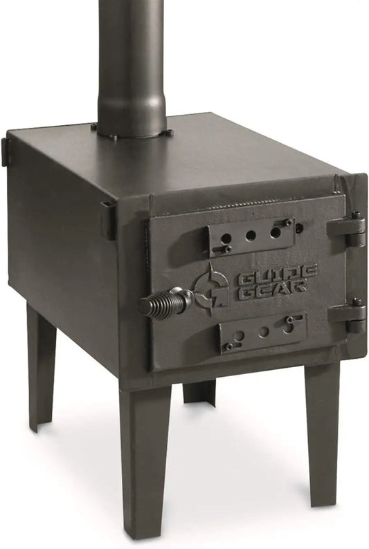 Outdoor Wood Burning Stove, Portable with Chimney Pipe for Cooking, Camping, Tent, & Hiking