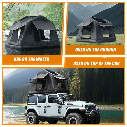 Inflatable Car Roof Tent for SUVs, Trucks and Floating on Water