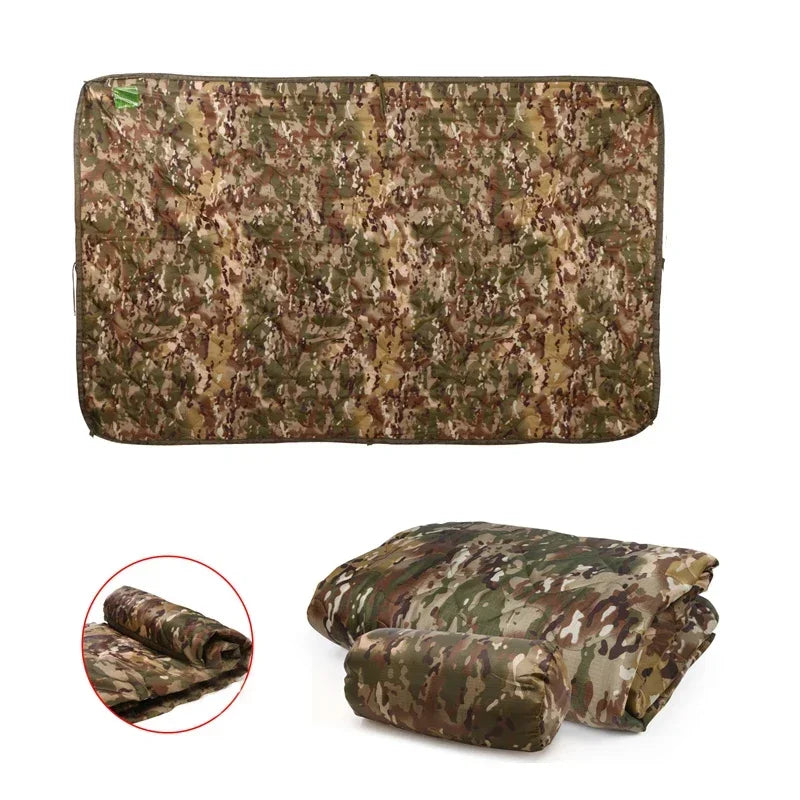 Military Poncho Liner Water-Resistant Quilted Blanket