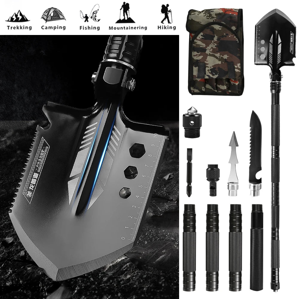 Multifunctional Folding Military Shovel Survival Tool Kit