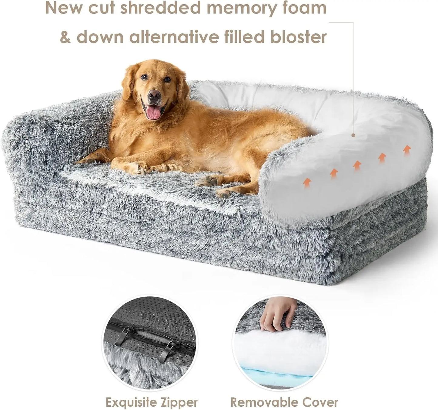 Foldable Orthopedic Memory Foam Human/Dog Bed