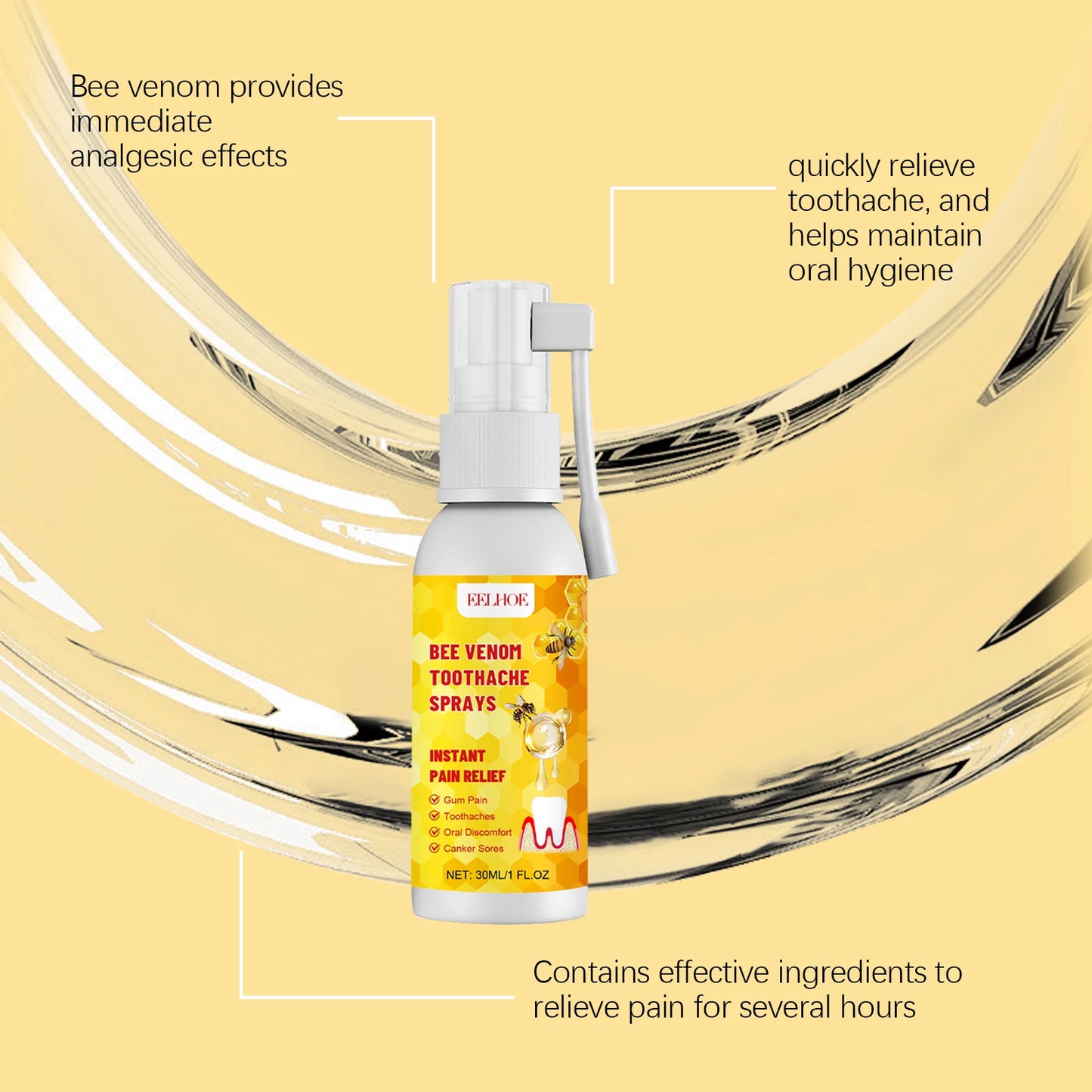 Oral Care Spray for Gums & Teeth Relief for Pain & Discomfort