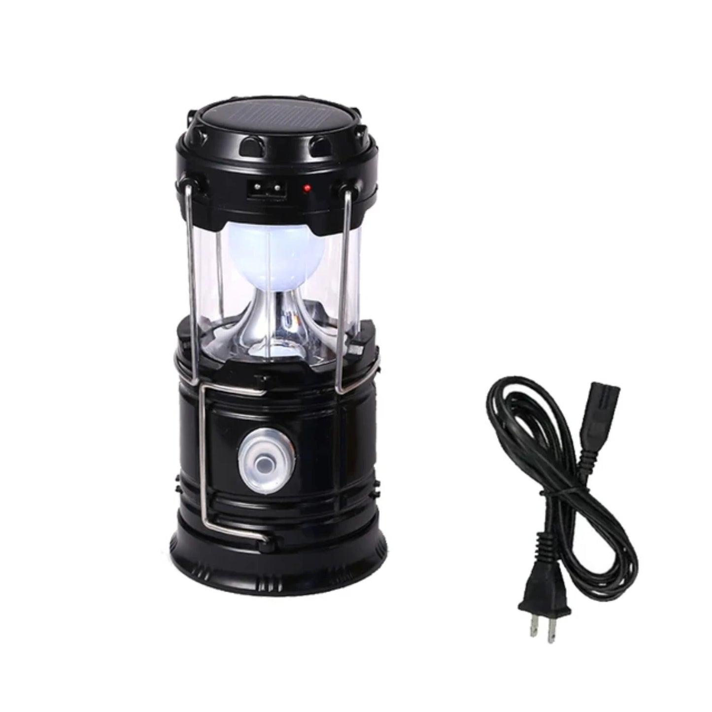 Rechargeable Solar Power Camping Light Fan Lantern