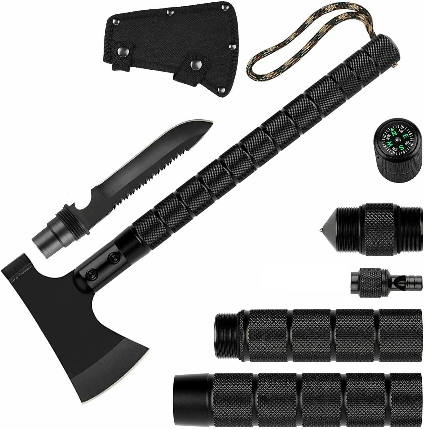 Multifunctional Shovel Ax Set Survival Kit Folding Tactical Hatchet Spade Tomahawk Portable Outdoor Camping