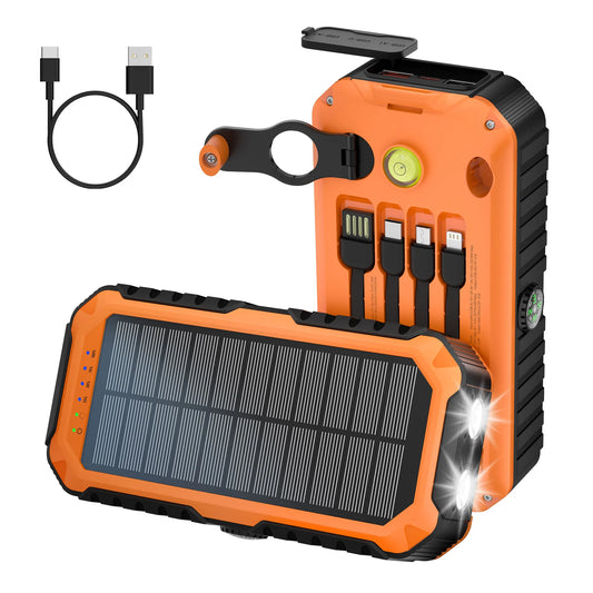 Solar Power Bank with Hand Crank 40000mAh