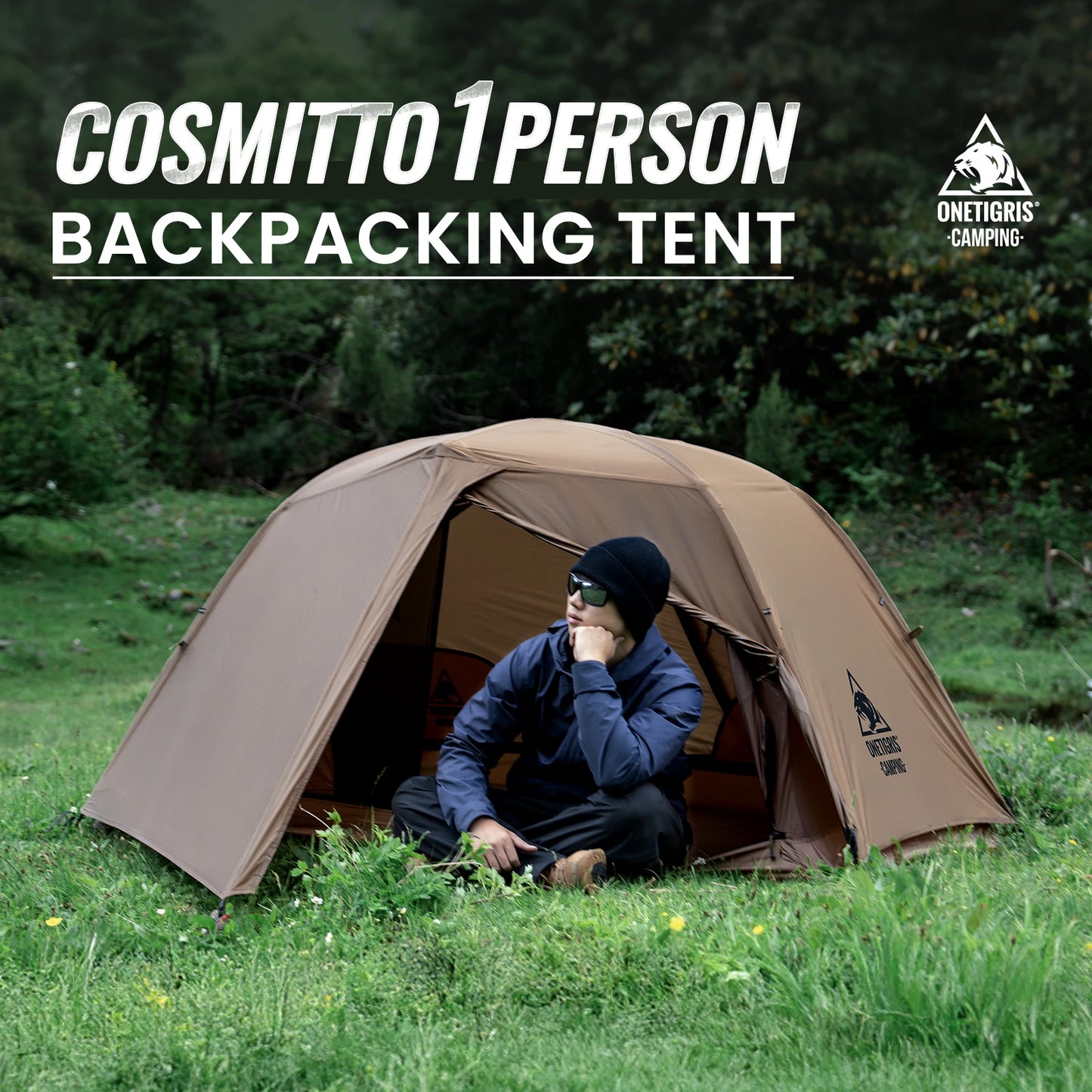 OneTigris COSMITTO 2.0 Lightweight 1 Person Waterproof Camping Tent