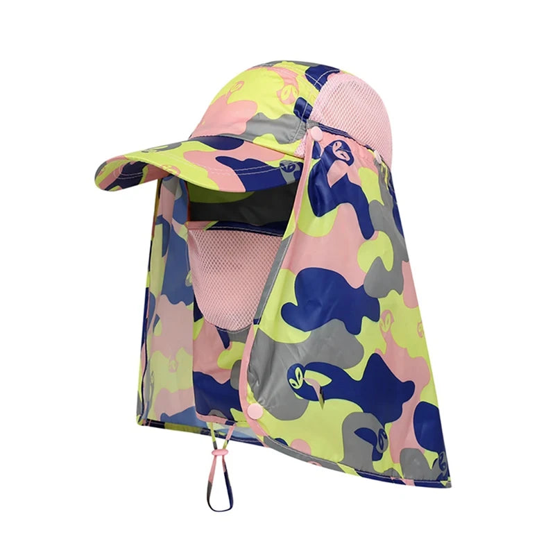 UV Protection Quick-Drying Sun Hat with Removable Flap