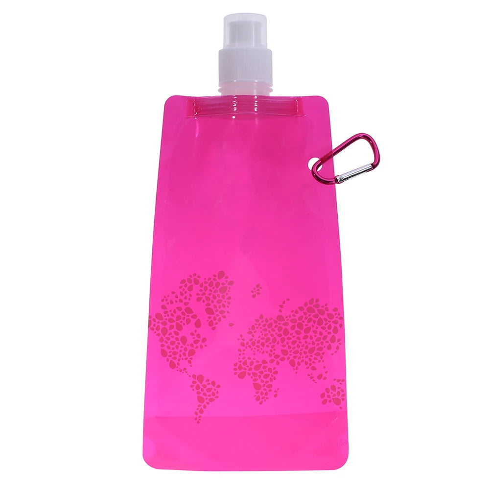 500 ML Foldable Soft Flask Water Bottle for Running and Hiking