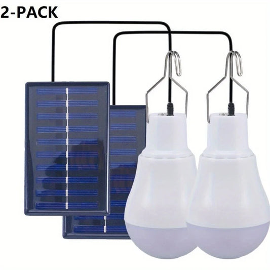 2 Pack Solar LED Camping Lights