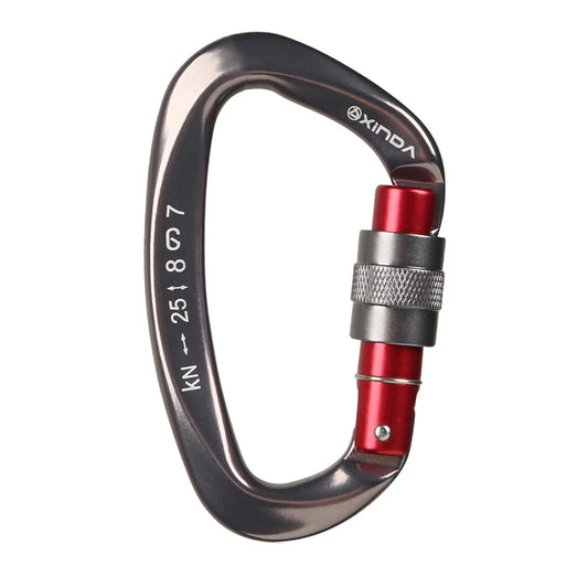 Aluminum Carabiner with Screw Lock for Climbing