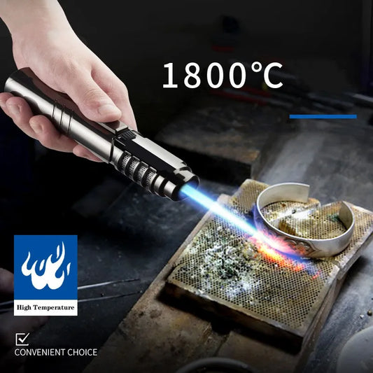 High-Temperature Butane Torch Lighter Windproof Metal