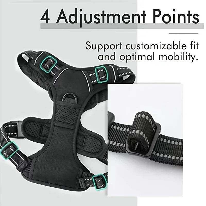 Adjustable No Pull Dog Harness with Muzzle