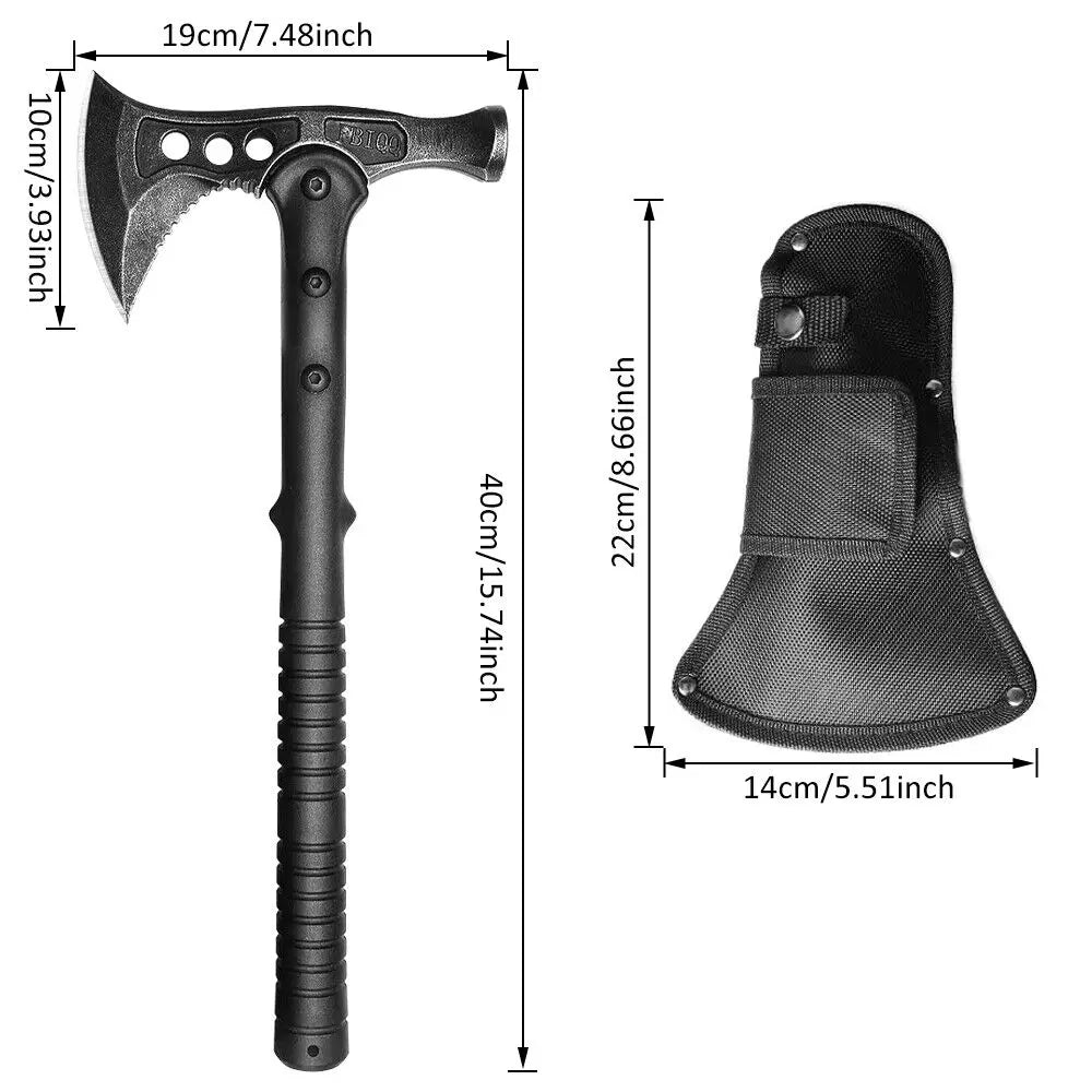 2-in-1 Outdoor Survival Tomahawk Axe and Machete