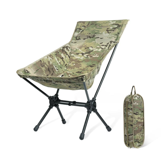 Portable High Back Camping Chair in Camo