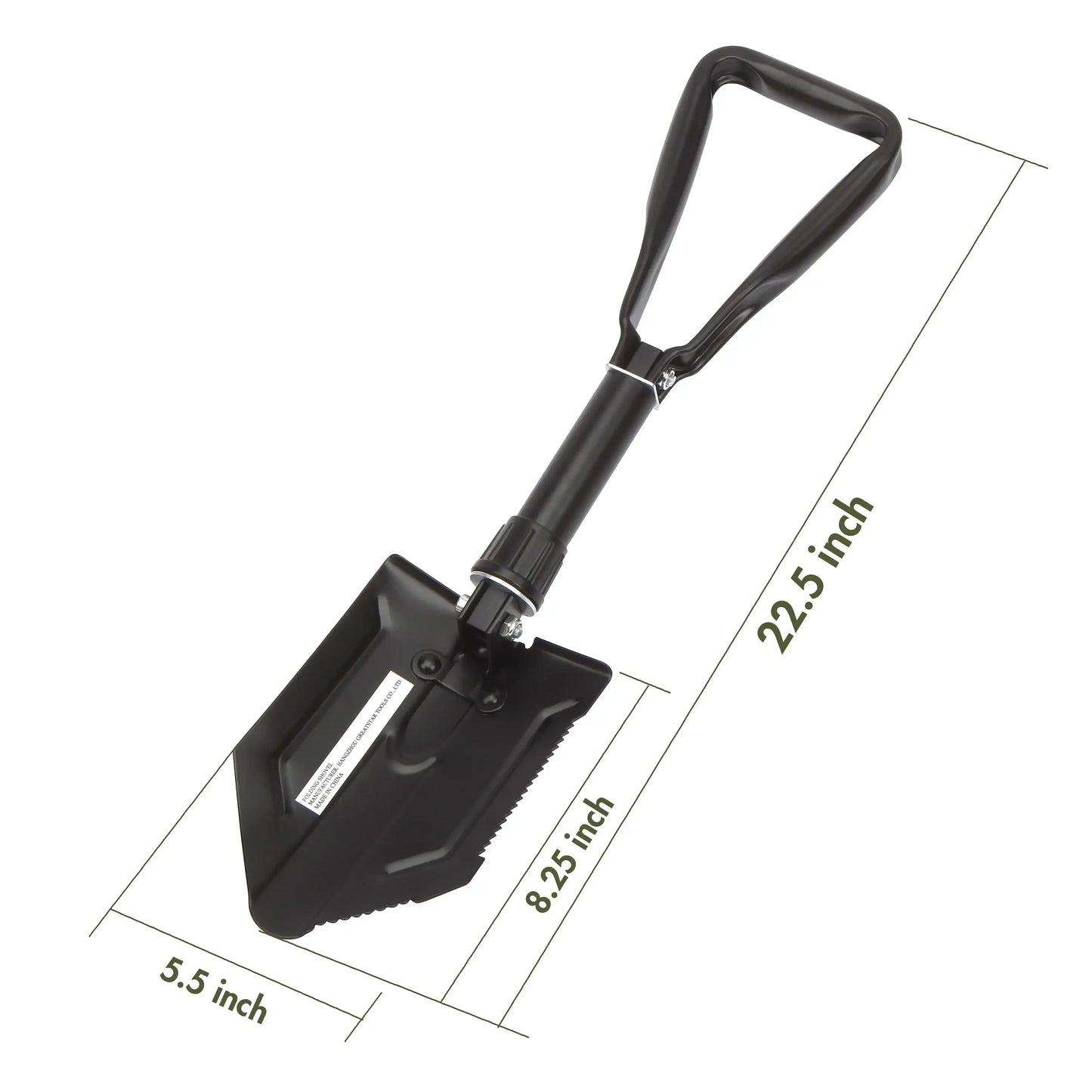 Heavy Duty Steel Folding Black Shovel