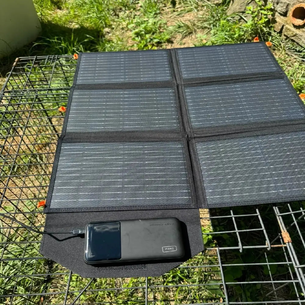 60W Portable Solar Charger for Power Stations and Devices