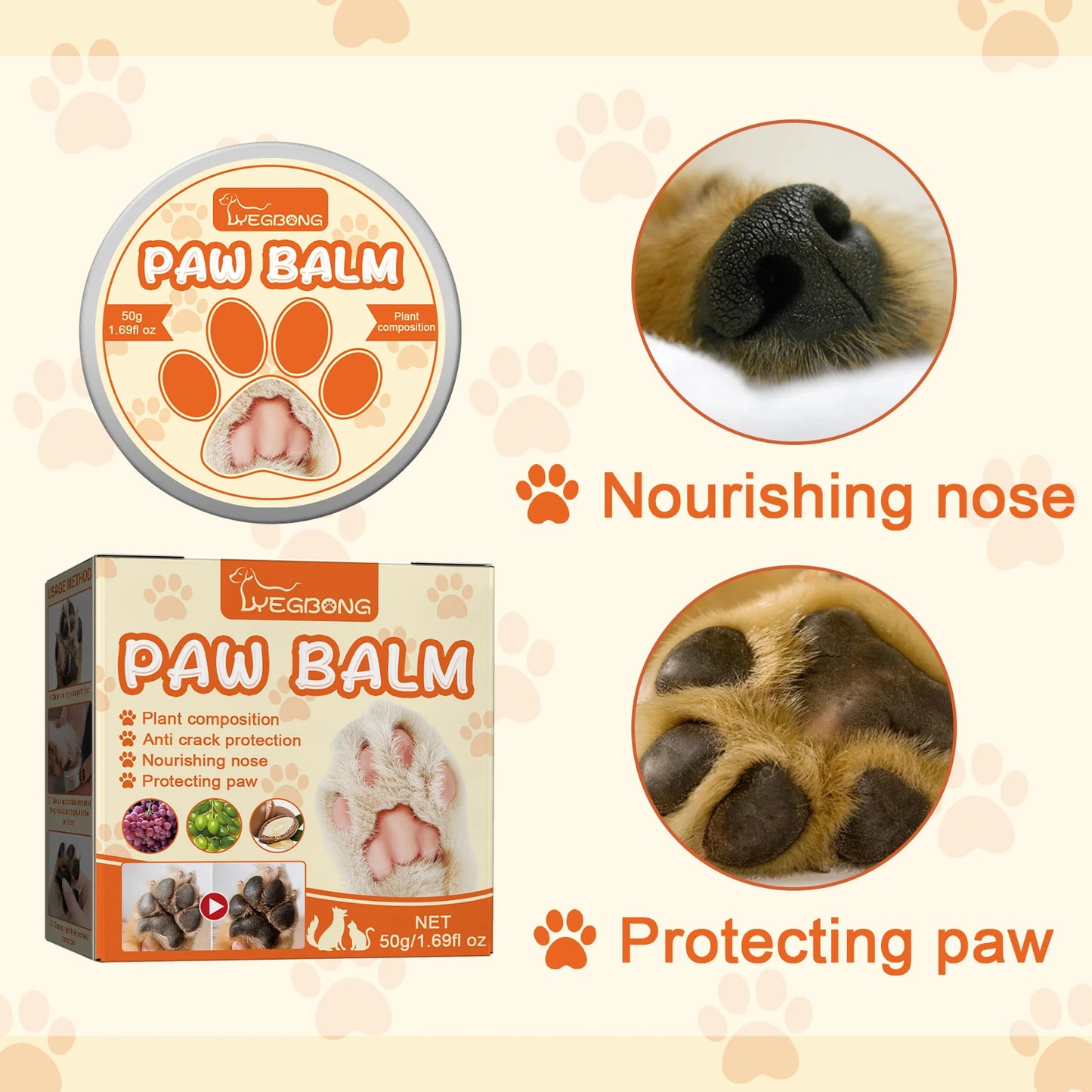 Pet Moisturizing Paw Protection Cream