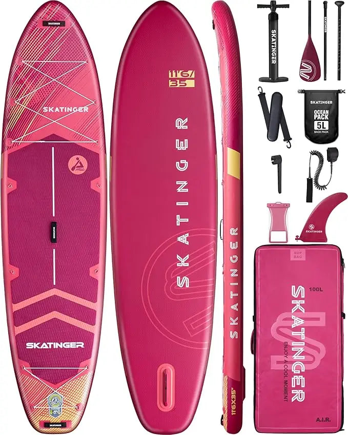Extra Wide Inflatable Stand Up Paddle Board for Families