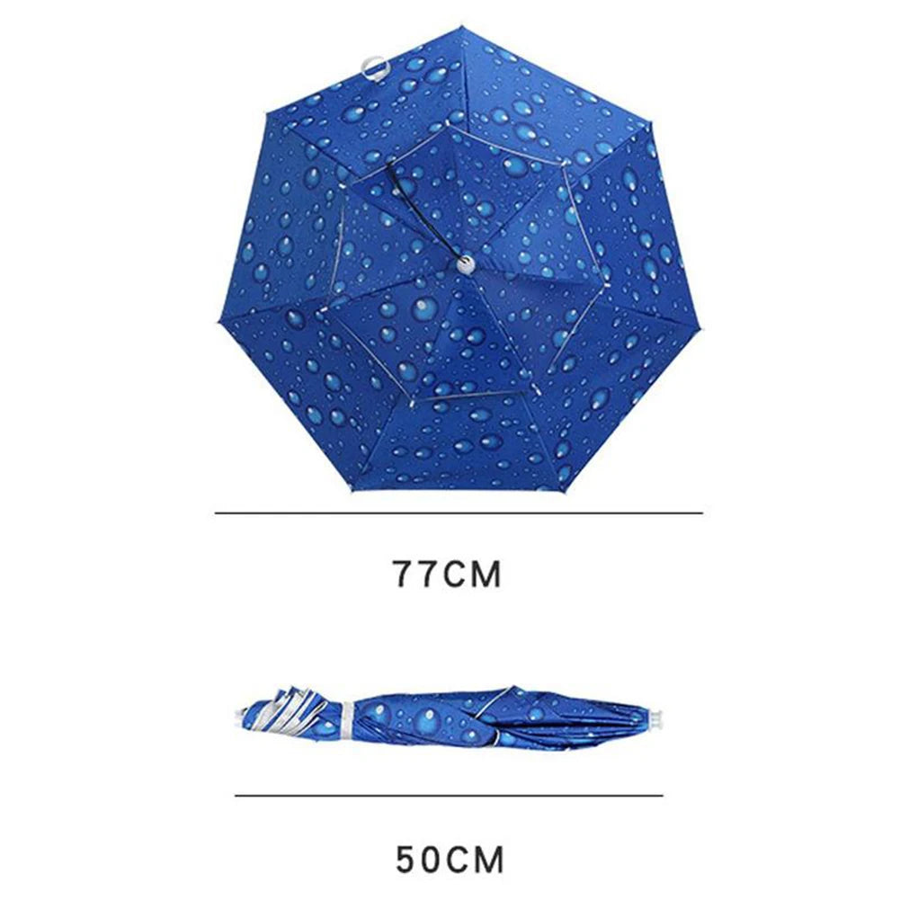 Outdoor Fishing Umbrella Portable Folding Double-layer Windproof UV-proof