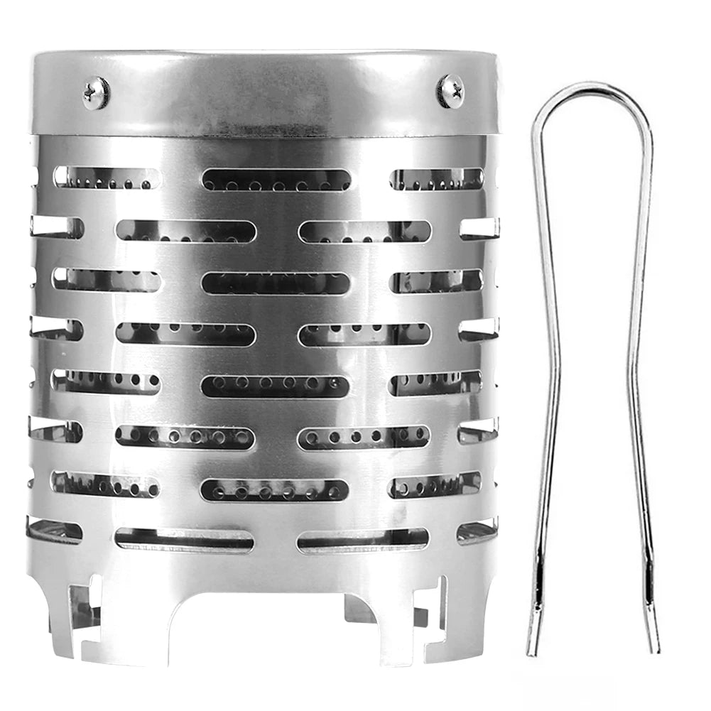 Mini Stainless Steel Gas Heater Cover for Camping and Hiking