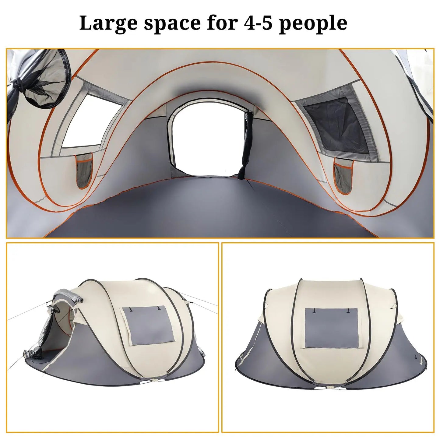 4-Person Instant Pop-Up Camping Tent for Outdoor Adventures