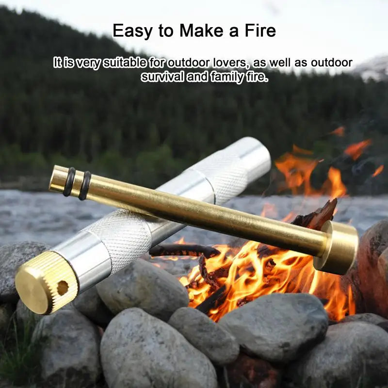 Metal Fire Piston Fire Starter for Camping & Survival