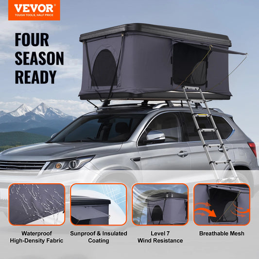 Hard Shell Rooftop Tent with Mattress for 2 to 3 People
