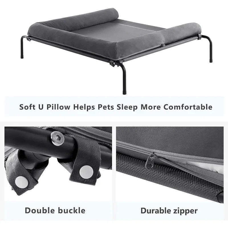 Cooling Elevated Dog Bed for Large Dogs