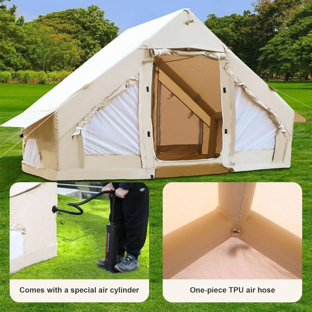 Outdoor Waterproof Inflatable Camping Tent for 4-6 People