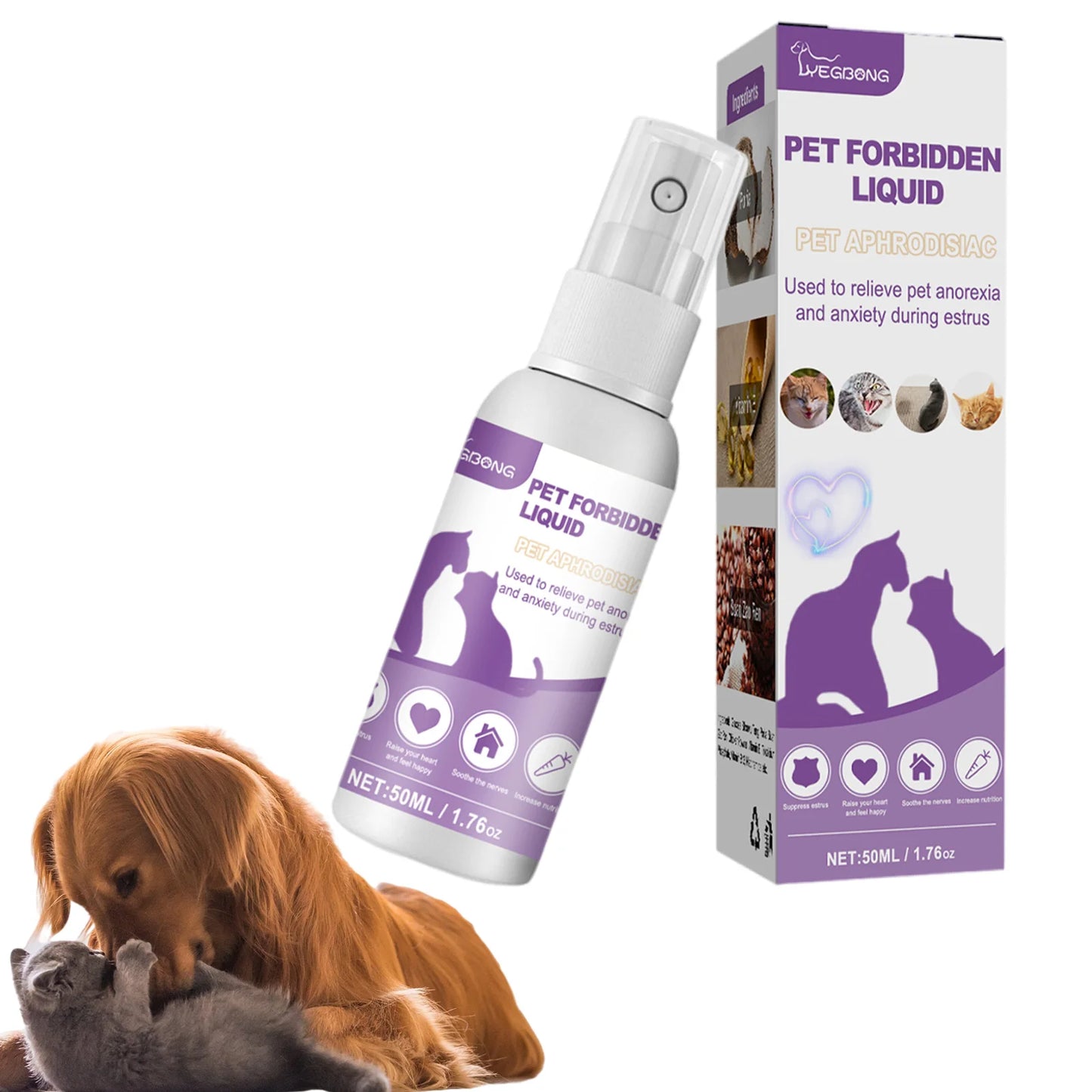 Calming Spray for Dogs and Cats Anti Anxiety Diffuser for Travel and Stress Relief