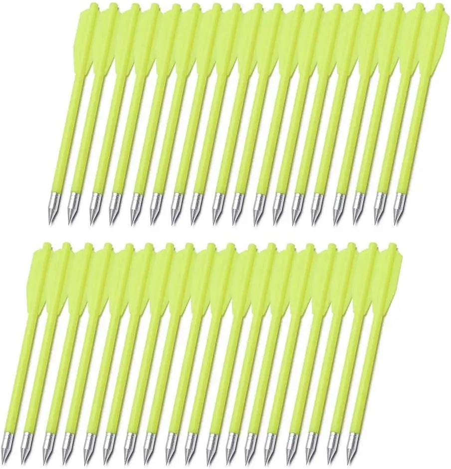 36-Pack Mini Crossbow Bolts with Sharp Metal Tips