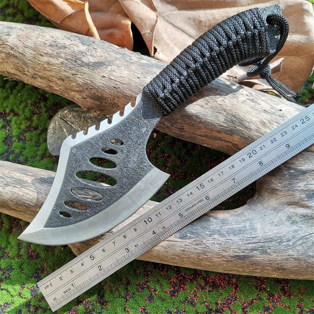 Lightweight Stainless Steel Survival Axe with Paracord Handle