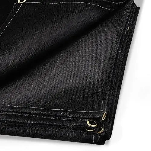 8x10ft Black Fiberglass Blanket - Fireproof Thermal Insulation Mat with Carry Bag - Heat Resistant & Fire Retardant
