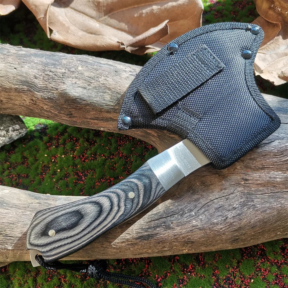 Wooden Handle Stainless Steel Survival Axe