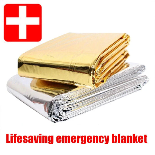 Emergency Thermal Blanket Waterproof Windproof for Camping & Survival