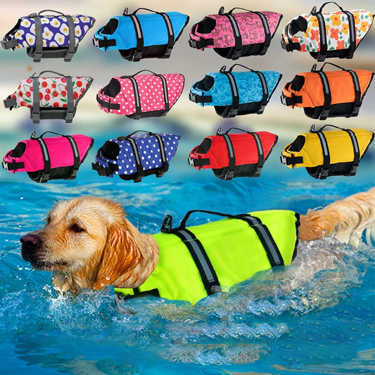 Reflective Dog Life Jacket for Summer Swimming