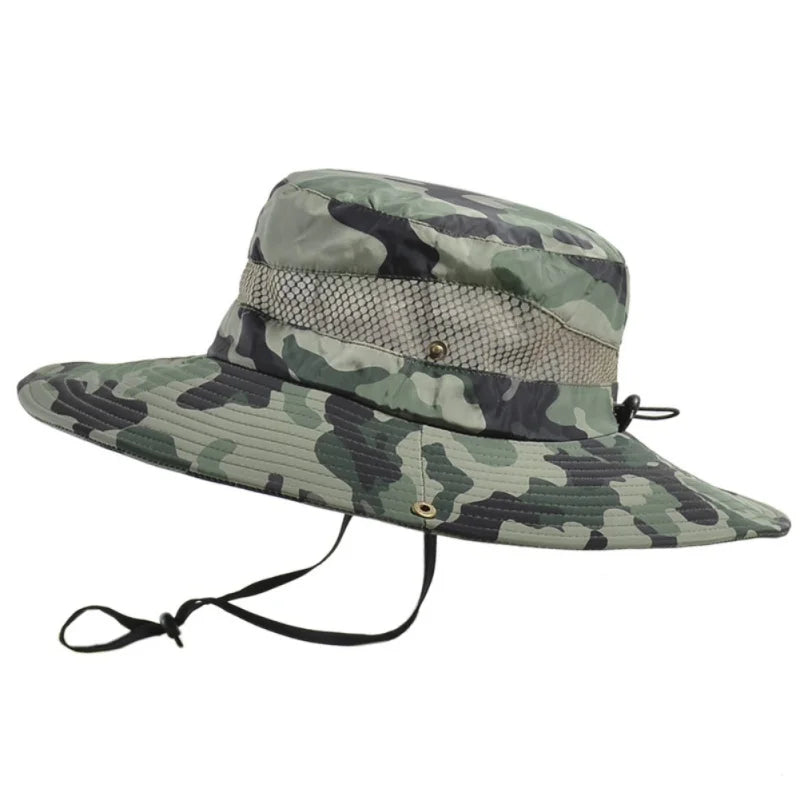 Summer UV Protection Wide Brim Fishing Hat