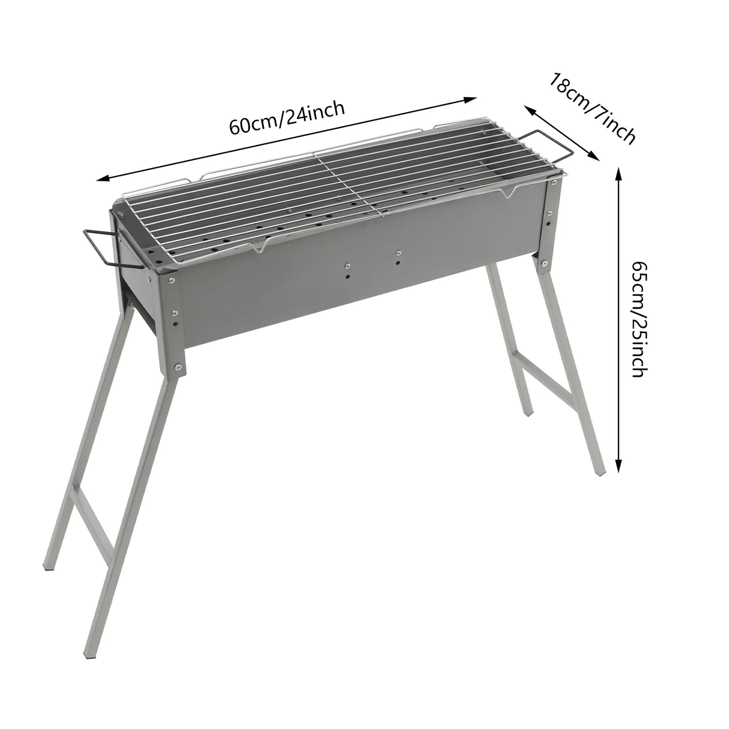 Portable BBQ Grill Folding Camping Barbecue Charcoal Grills