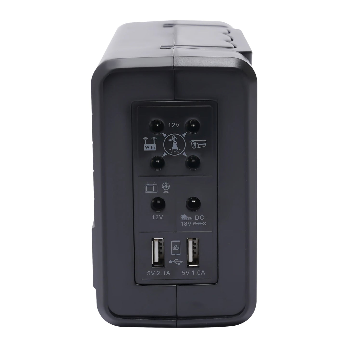 Portable Solar Generator Kit with LED Bulb and USB Outlets
