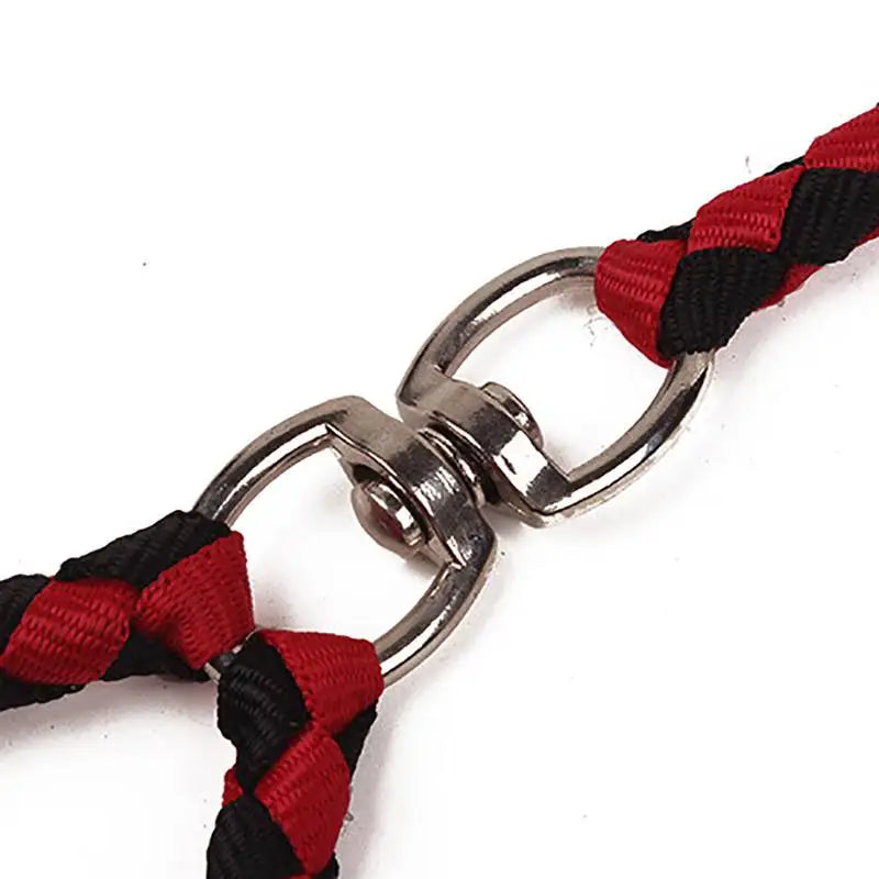 1.4m Dual Dog Leash with Elastic Coupler for Outdoor Training