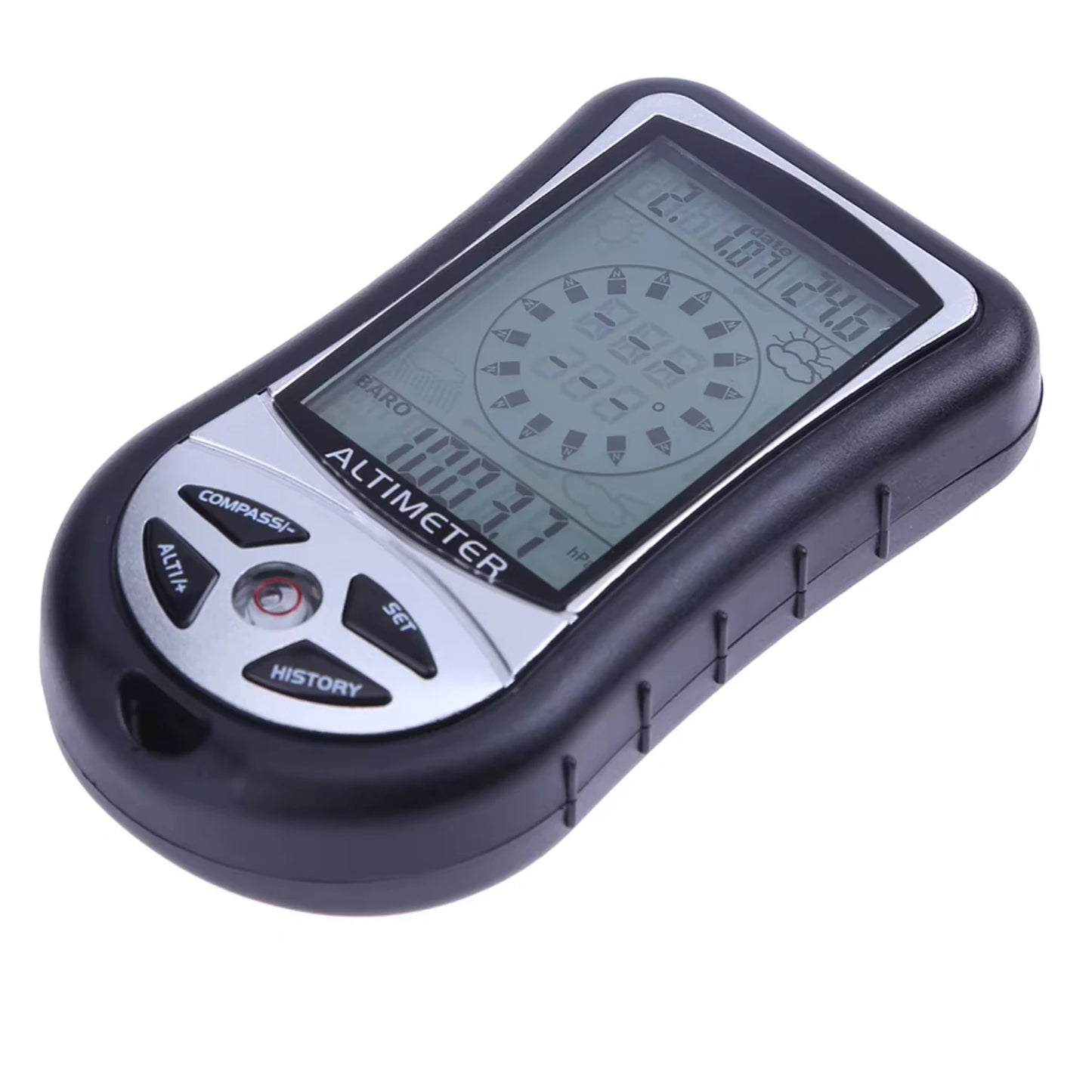 8-in-1 Handheld Navigation Compass with Altimeter & Barometer