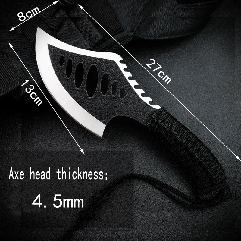 Compact Stainless Steel Tomahawk for Camping and Survival